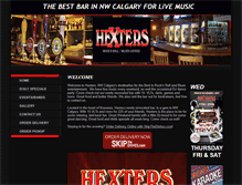 Tablet Screenshot of hexterspub.com